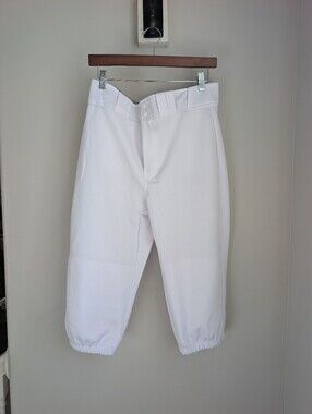 Easton Men's Pro Plus Knicker Baseball Pants in White Size Large Knee Length